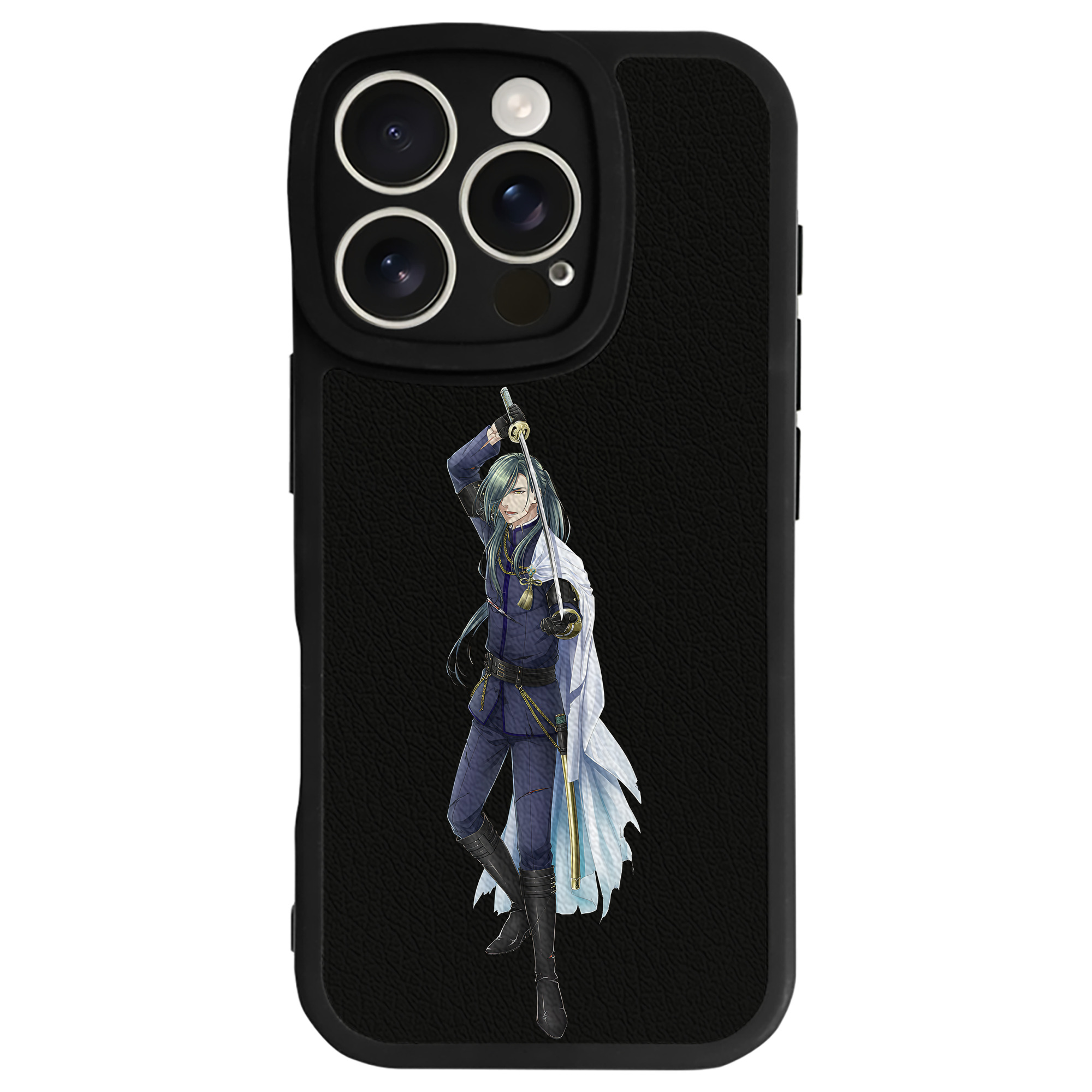 （画像用） 刀剣乱舞 Touken Ranbu 【iPhone 16シリーズ対応】シリコンスマホケース（レザー調） 材質：シリコン
